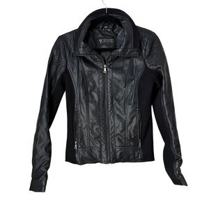 GUESS Women's Black leather Jacket